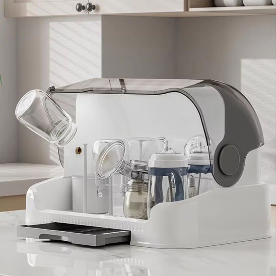 Égouttoir Biberon avec Couvercle Protecteur | Hygiénic