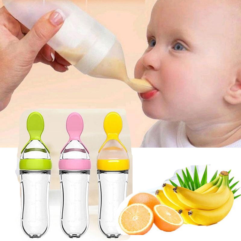 Biberon avec cuillère pour nouveau-né | EasyBottle™ - mybabystor